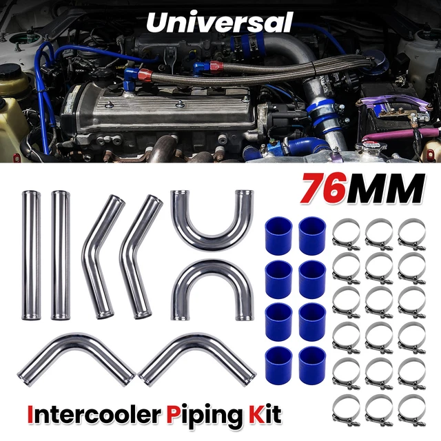 Universal Intercooler Pipe Kit (3") 76mm - 8 Pc Silicon - Foto 5