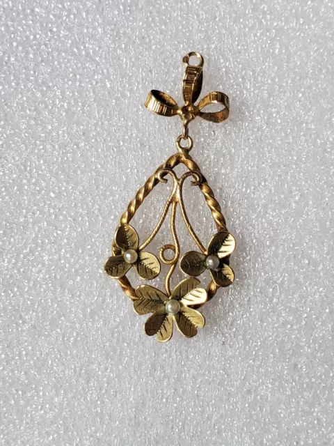 PENDENTIF EN OR JAUNE 18k  750   1.7 g