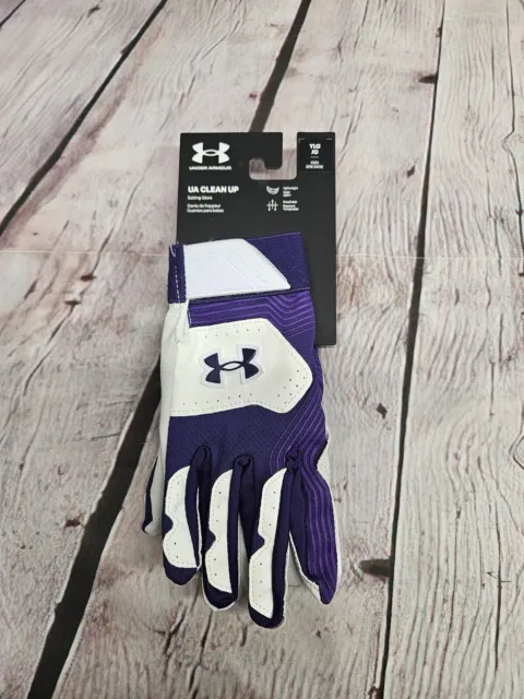 2023 Under Armour Boy's UA Clean Up Baseball Softball Youth Batting Gloves. New