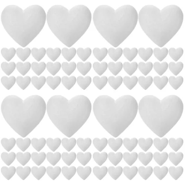80 piezas bolas de espuma de amor con forma de corazón decoración bolas de Navidad manual