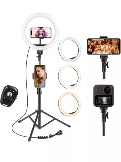 Neewer 10-inch LED Ring Light Selfie Ring Light with Tripod Stand