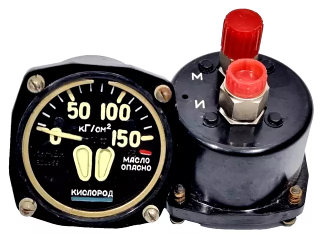 Original Aircraf MiG-21 Manometr IK-18N ИК-18H Oxygen Pressure Indicator Cockpit