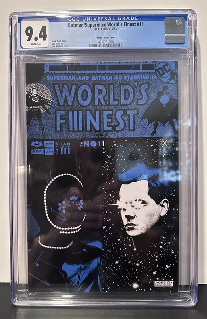 BATMAN/SUPERMAN WORLDS FINEST #11 CGC 9.4 Jack White Variant Cover!!