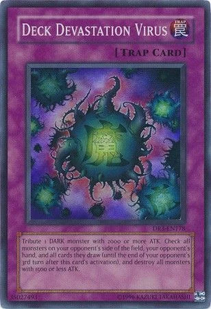 Deck Devastation Virus - DR3-EN178 - Super Rare NM Dark Revelation 3 Yugio JG2
