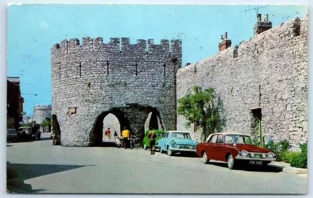 Postcard Tenby Pembrokeshire Five Arches Gate Wales posted 1968
