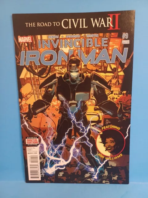 Invincible Iron Man #9 - First Appearance of RiRi Williams - Second Print -