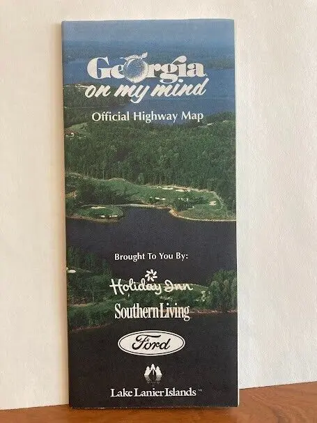 1994 Georgia Official Highway Map GA State Vintage Road Map - Atlanta - Savannah