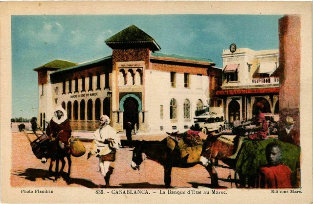CPA AK CASABLANCA La Banque d'Etat au MAROC MAROC (824595)