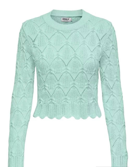 Pull en Tricot Femme Encolure Ronde Lumière Plume