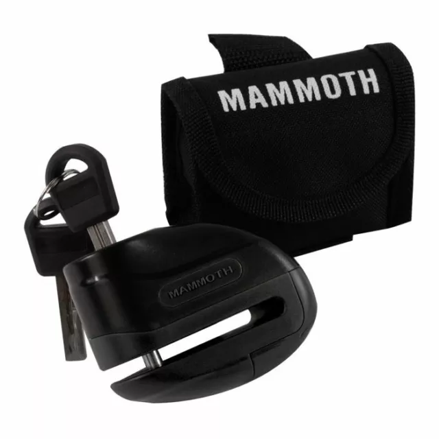Mammoth Security Rogue Motorcycle Motorbike Disc Lock With 6mm Pin - Black
