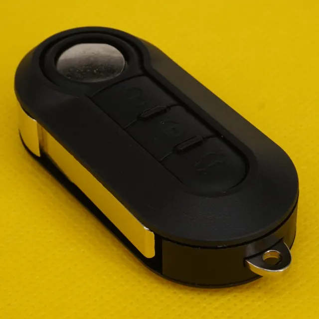 3 Button Flip Remote Key Case uncut blade pour Fiat Punto 500 Panda Stilo Brava