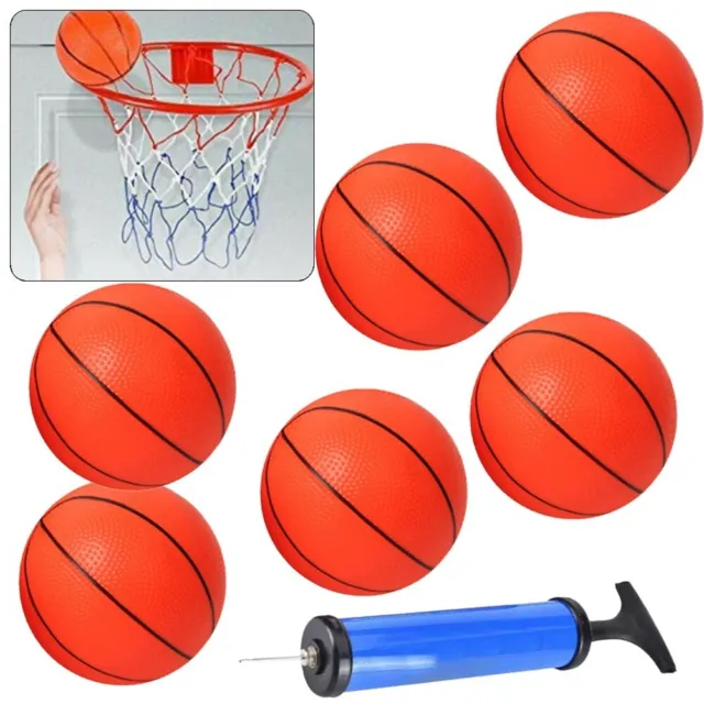 6 pièces mini-ensemble de basketball gonflable pour enfants avec pompe jouet d'