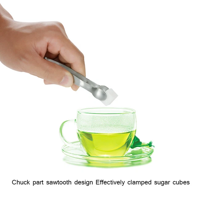 (06)Mini Serving Tong 3Pcs Reusable Sugar Cube Tong For Kitchen