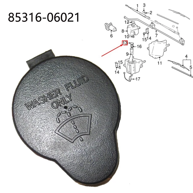 For Avalon 1995-2011 coperchio contenitore 85316-06021 accessori veicolo paravento