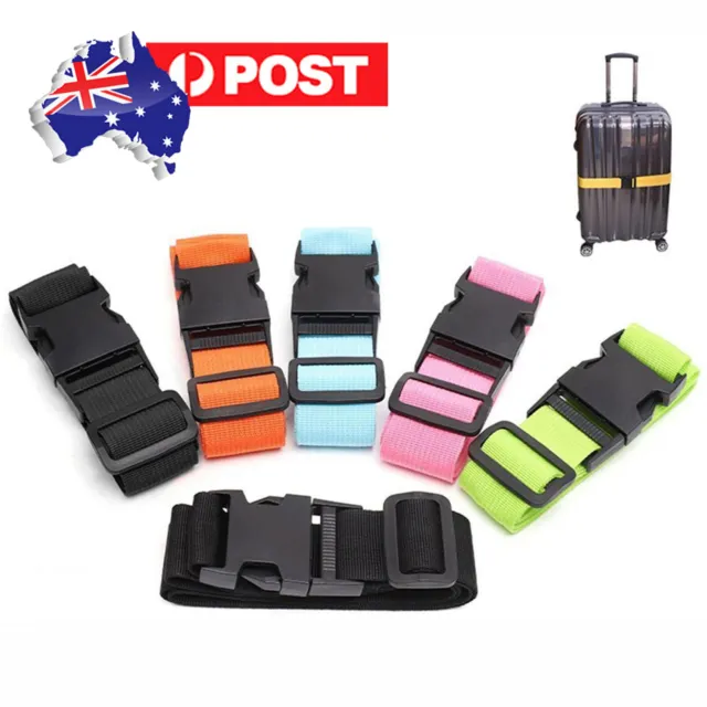 Travel Luggage Suitcase Bag Packing Secure Safe Strap Belt Lock 200cm 6 Colors