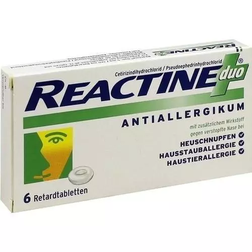 REACTINE duo Retardtabletten 6 St. PZN:7387580