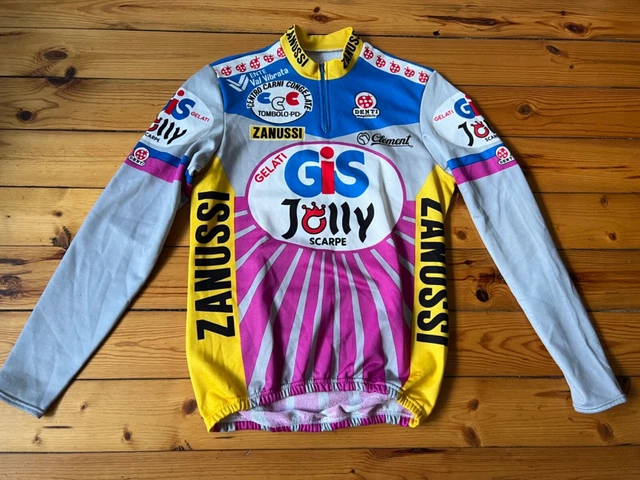 Maillot Cyclisme Homme Giessegi Gelati Gis Ballan Zucchini - Taille 4 - Manches Courtes - Multicolore