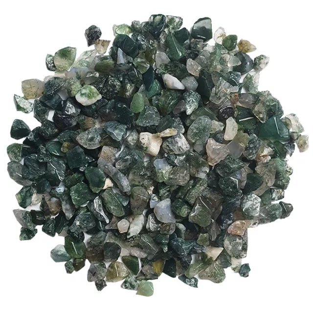 Moss Agate Crystal Chips  5g-100g Bag Natural Gemstone Wicca Magick