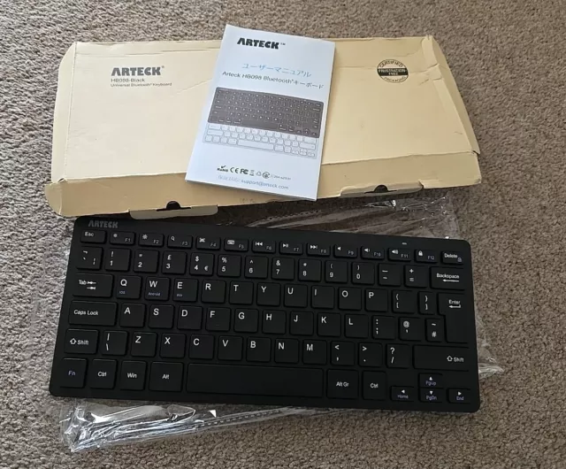 Arteck (HB098) Ultra-Slim Keyboard for Bluetooth Enabled Devices (C206-J539)