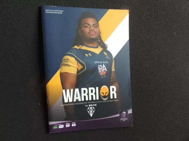 Rugby Union Worcester Warriors v Brive 14th October  2017