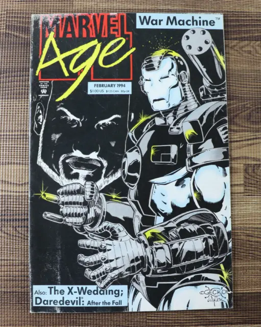 1994 Marvel Age #133 FLIP War Machine The X-Wedding Daredevil G/FN+