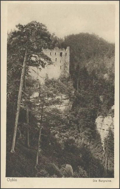 Postcard Oybin: The Castle Ruins, Unused