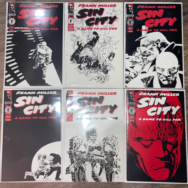 Sin City A Dame to Kill For #1-6 COMPLETE SET - 1994 Dark Horse - Frank Miller
