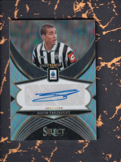 2025 Select Serie A DAVID TREZEGUET Field White Sparkle Prizm🔥🇫🇷Juve