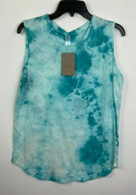 Alternative Clothing Womens Medium Top Sleeveless Blue Tie-Dye Shirt NWT