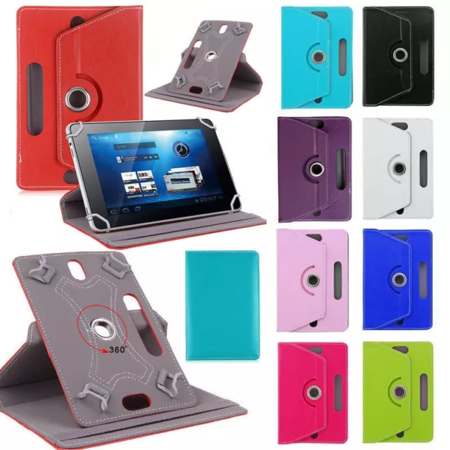 Universal 360 wallet Stand Case Cover For 7" 7 Inch Android  Tab Tablet PC UK