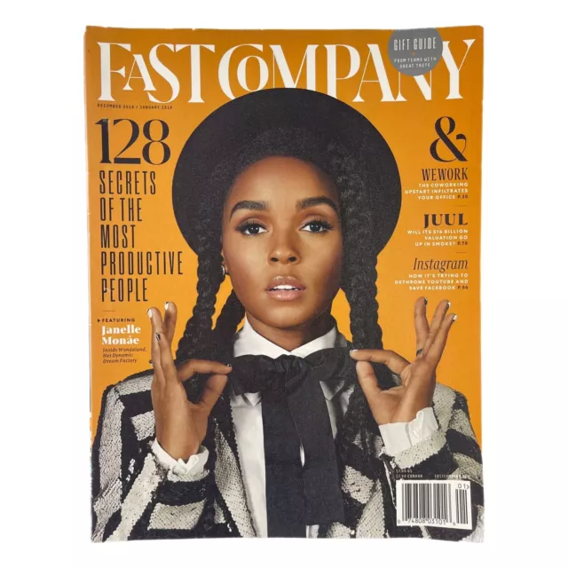 Fast Company Magazine Dec 2018 Jan 2019 Janelle Monáe WeWork Juul Instagram