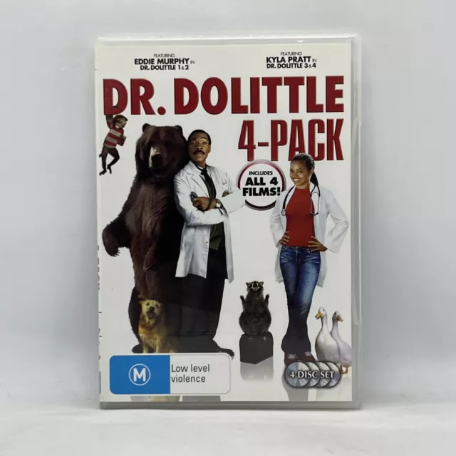 Dr. Dolittle 4 Pack Movie Eddie Murphy 1 2 3 DVD Movie Film Free Post R4 PAL