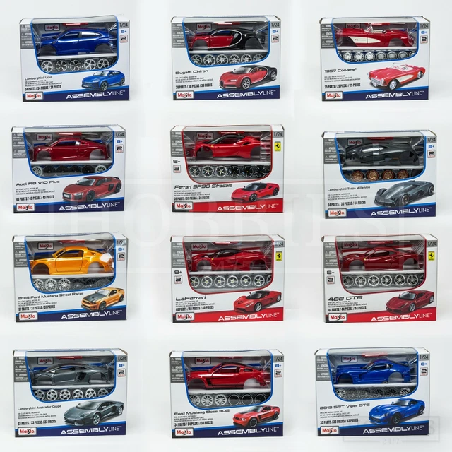 MAISTO 1/24 DIECAST Model Kits Build Your Own Car Ferrari Ford