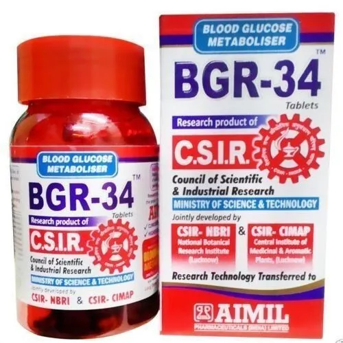 Aimil BGR - 34 metabolizador de glucosa en sangre antidiabético hierbas 100 pestañas envío gratuito