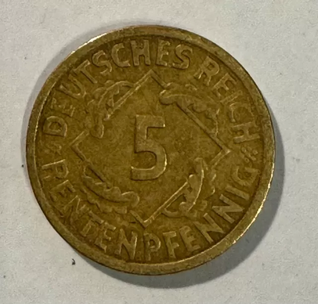 5 Rentenpfennig 1924 A