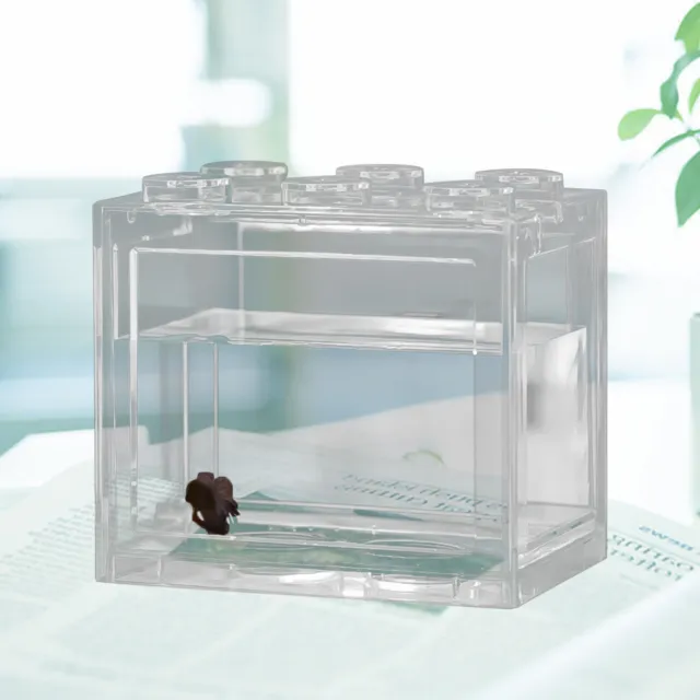 Aquarium Tank Transparent Prevent Escaping Mini Acrylic Fish Tank Clear