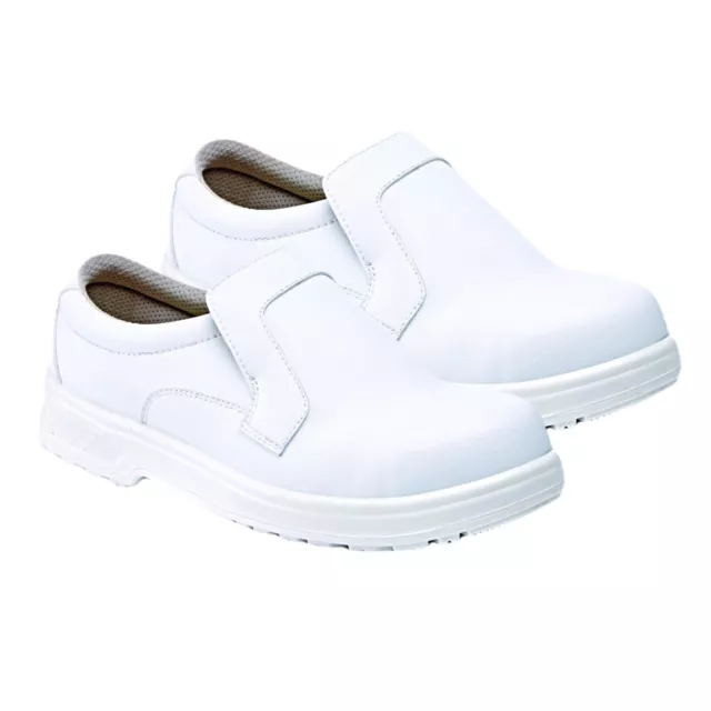Mens Womens Lightweight Safety Trainers Steel Toe Cap Work White Shoes Uk Size