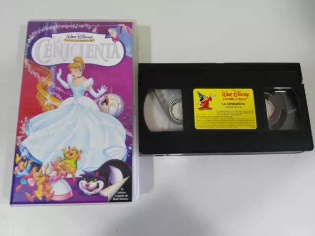 La Cenicienta Cinderella Vhs Tape Cinta Los Clasicos De Walt Disney 1992 - 4T