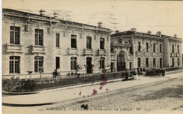 France Bordeaux - La Caserne de Gendarmerie 1919 USA Army AEF Cover postcard