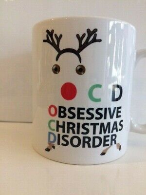 OCD Obsessive Christmas Disorder Mug Secret Santa  Funny Xmas Gift  Cup 424 3