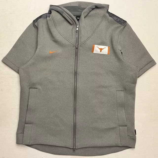 NIKE Texas Longhorns Showout On-Field Short Sleeve Hoodie - Grey (MEN’S 2XL) XXL