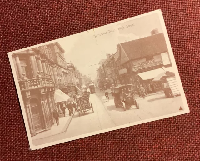 Very Interesting Postcard, Burton-On-Trent High Street, Staffs