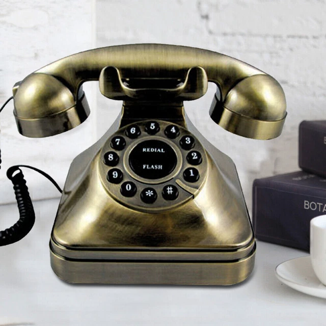 OLD FASHIONED LANDLINE Vintage Antique Phone Retro Handset Telephone