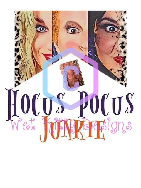 Hocus Pocus Heat transfer design ready to press