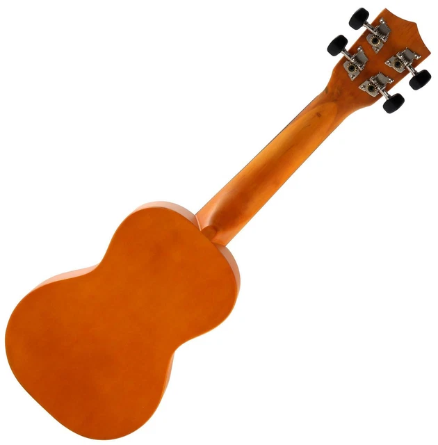 Soprano Ukulele Ukulélé de Guitare Uke en Bois Erable 4 Cordes Nylon Sunburst 3
