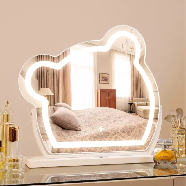 Hollywood Vanity Mirror with Lights; Cute Bear Animal - Lighted Makeup Mirror