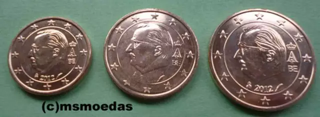 Belgien 1+2+5 Euro Cent Münzen Euromünzen coins moedas Auswahl Jahre