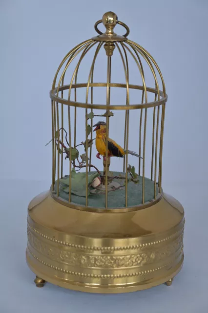 AUTOMATE MUSICAL "CAGE OISEAU SIFFLEUR" (1 oiseau)