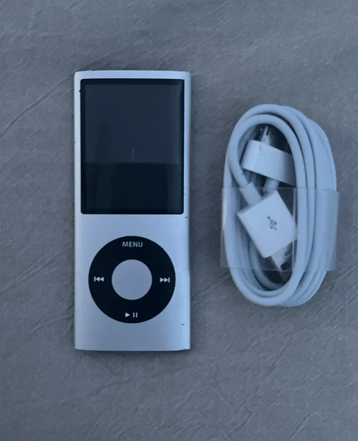 Apple iPod Nano 8GB (4th Generation) - Silver - Tested & Working - Bundle