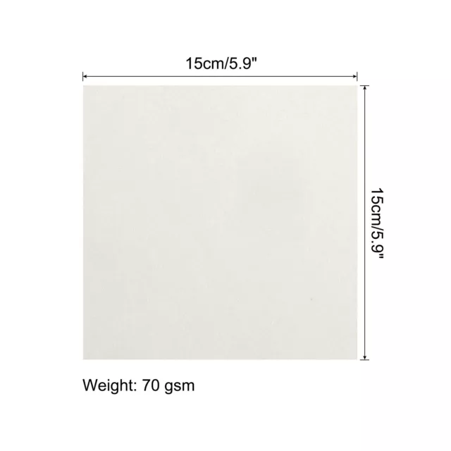 200 Sheets 6x6 Inch Origami Paper Double Sided Cream White Square Sheet 2